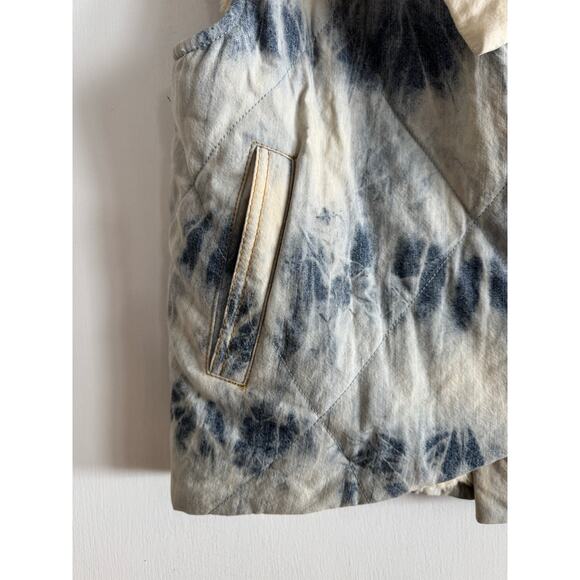 Free People Blue and Cream Vest - Picture 3 of 13